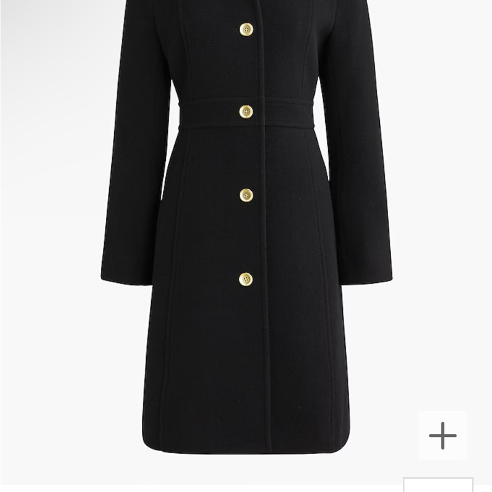 J. Crew Factory Women's Magenta Wool Pea Coat - Picture 7 of 8